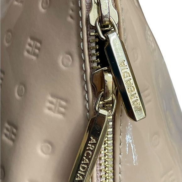 Arcadia Hand beige/ red Italian Bag size OS - Picture 11 of 16